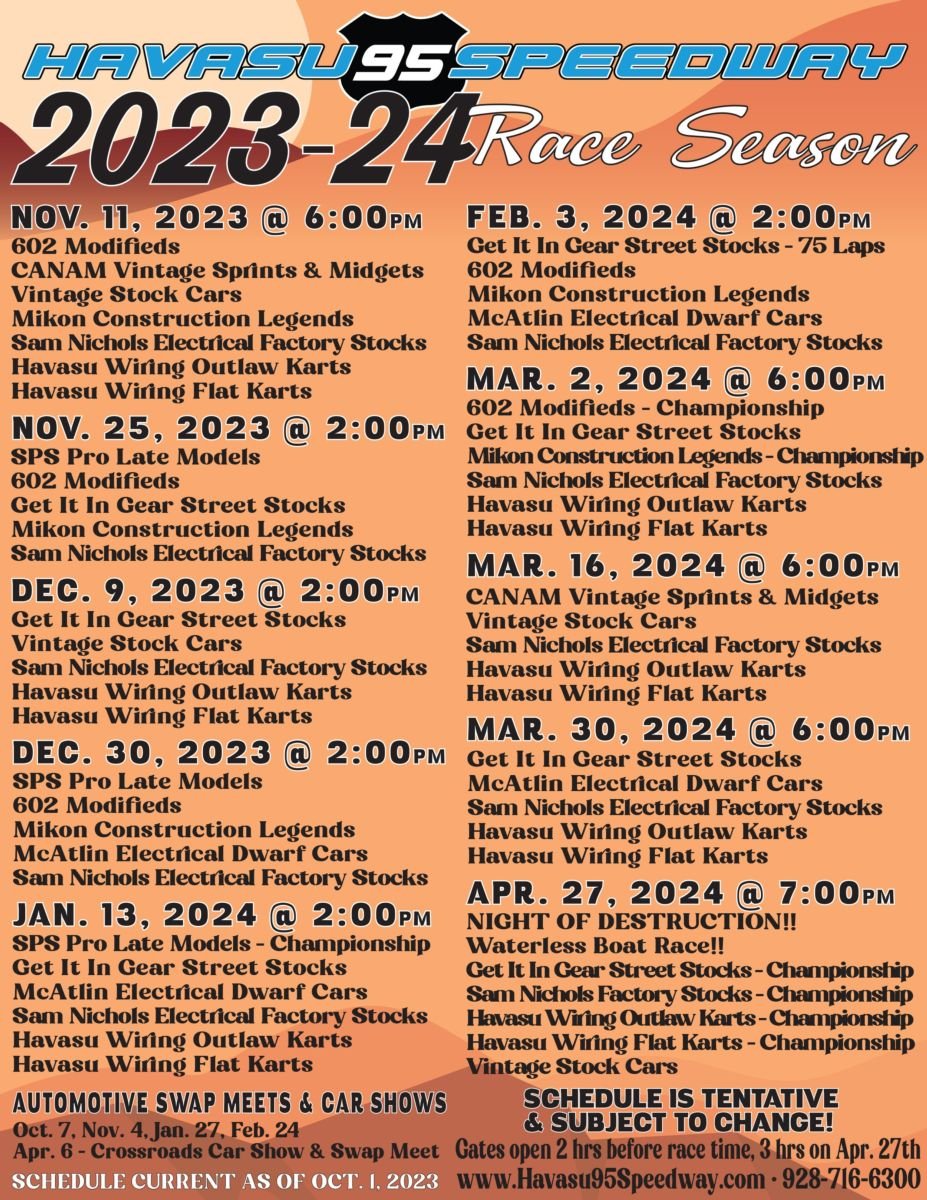 Lake Havasu Event Calendar 2025 October